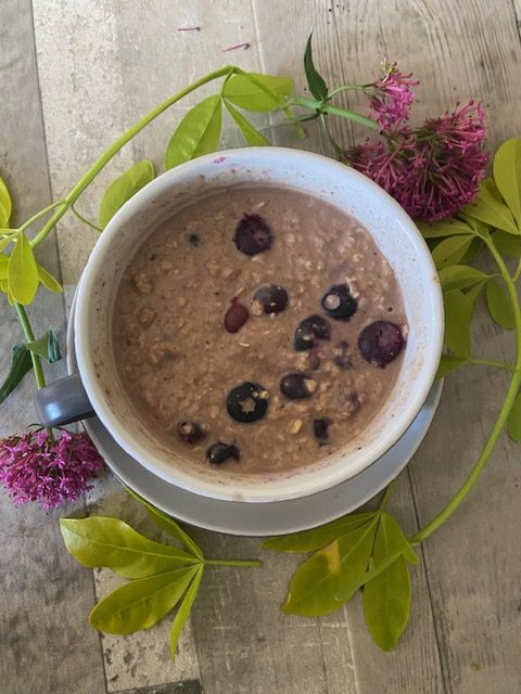 Low fodmap histamine blueberry macadamia nut oats